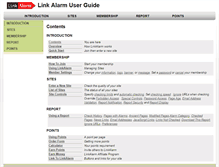 Tablet Screenshot of guide.linkalarm.com